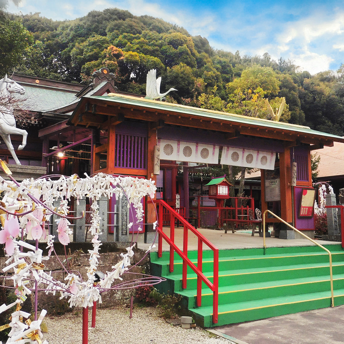 【出水のパワースポット】薩摩二宮「加紫久利神社」と神の山。参拝の後は菓匠田中へ！